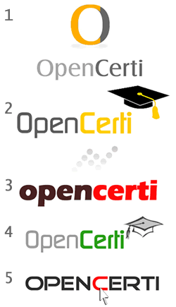 OpenCerti logo samples