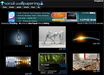 Social Wallpapering