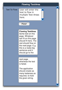 Flowing TextArea