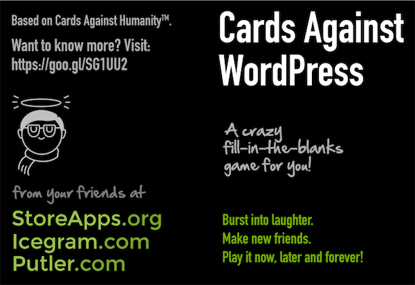 cards against wordpress